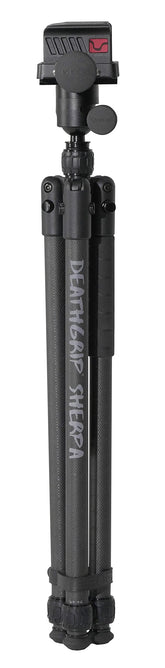 Close-up of DeathGrip Sherpa carbon fiber legs for stability